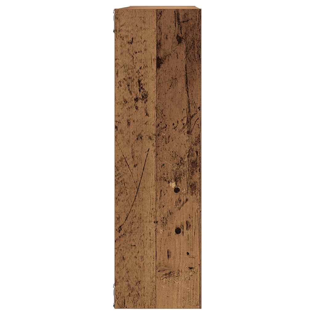 vidaXL Wandregal Altholz-Optik 75x16x55 cm Holzwerkstoff