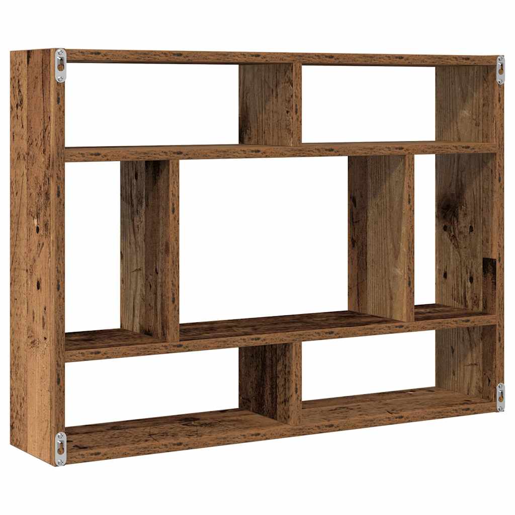 vidaXL Wandregal Altholz-Optik 75x16x55 cm Holzwerkstoff