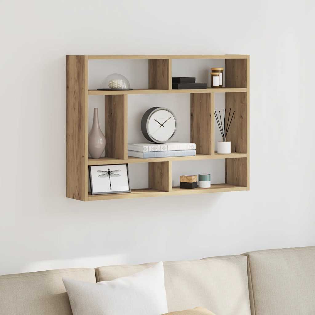 Wandregal Artisan-Eiche 75x16x55 cm Holzwerkstoff