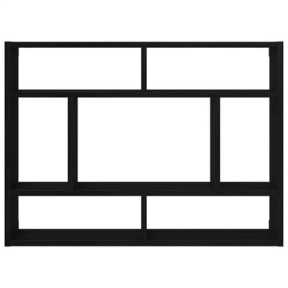 vidaXL Wandregal Schwarze Eiche 75 x 16 x 55 cm Holzwerkstoff