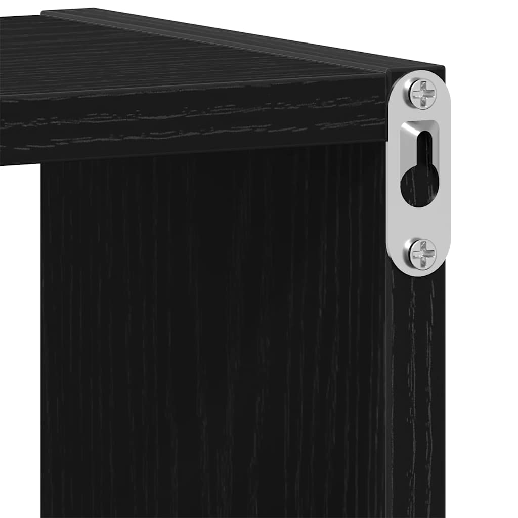 vidaXL Wandregal Schwarze Eiche 75 x 16 x 55 cm Holzwerkstoff