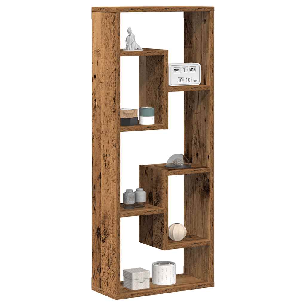 vidaXL Wandregal Altholz-Optik 36x16x90 cm Holzwerkstoff