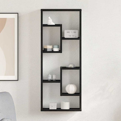 vidaXL Étagère murale Chêne noir 36 x 16 x 90 cm Bois d'ingénierie