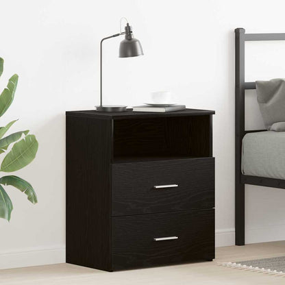 vidaXL Nachttisch Schwarz Eichen-Optik 50 x 32 x 60 cm Holzwerkstoff