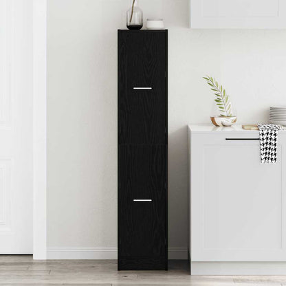 vidaXL Apothekerschrank Schwarze Eiche 30 x 41 x 144,5 cm Holzwerkstoff