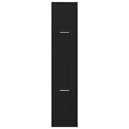 vidaXL Apothekerschrank Schwarze Eiche 30 x 41 x 144,5 cm Holzwerkstoff
