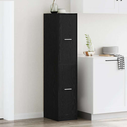 vidaXL Apothekerschrank Schwarze Eiche 30 x 41 x 144,5 cm Holzwerkstoff