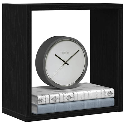 vidaXL Würfel-Wandregale 6 Stk. Schwarz Eichen-Optik 30x15x30 cm