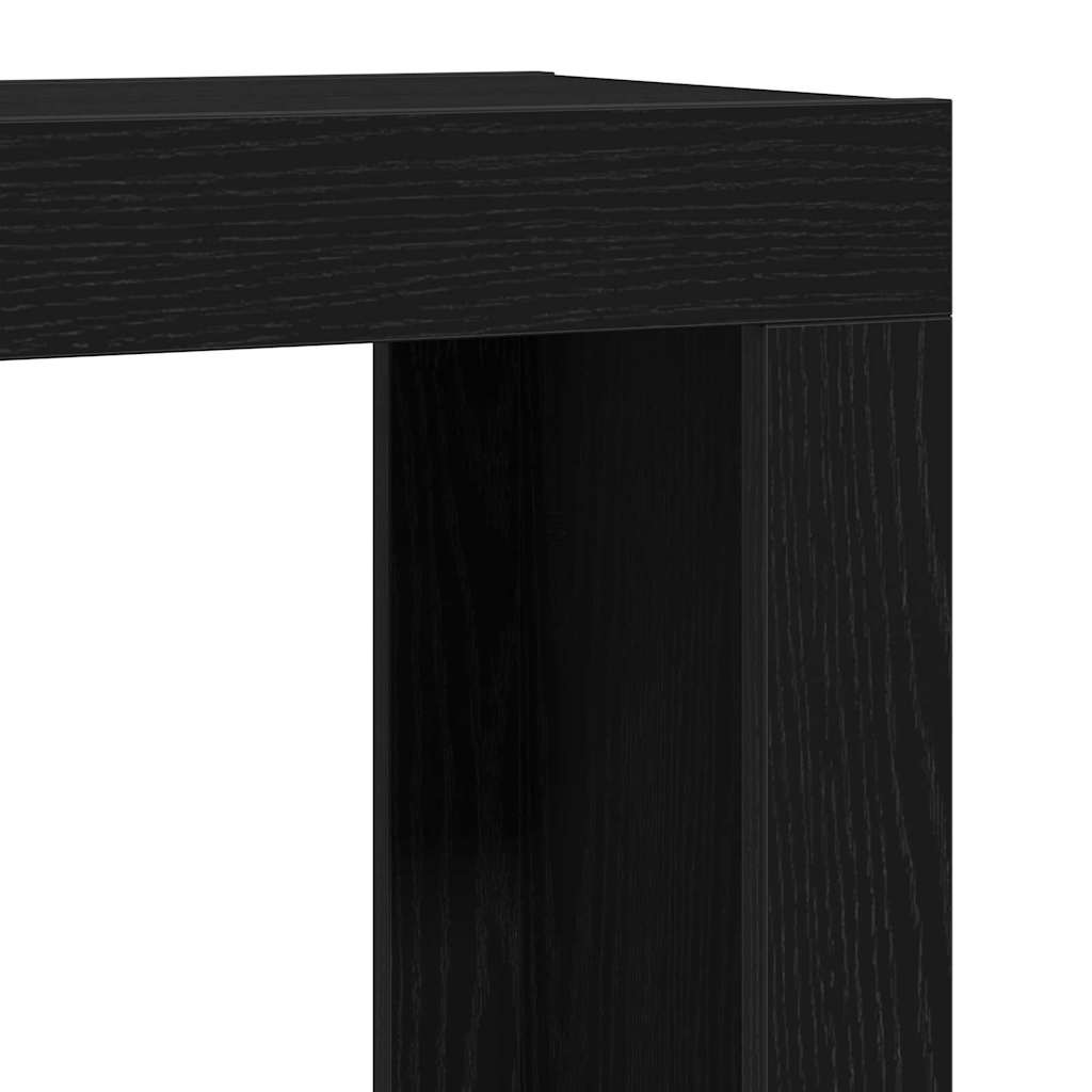 vidaXL Satztische 3 pcs Schwarz Eichen-Optik Holzwerkstoff