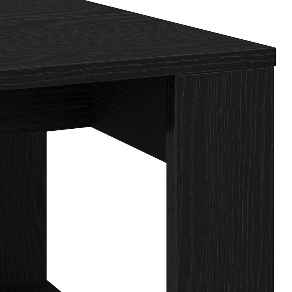 vidaXL Couchtisch Schwarz Eichen-Optik 102 x 50 x 35 cm Holzwerkstoff