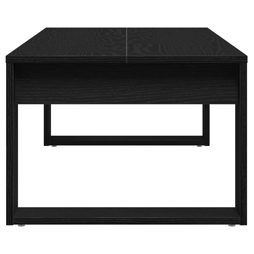 vidaXL Couchtisch Schwarz Eichen-Optik 102 x 50 x 35 cm Holzwerkstoff