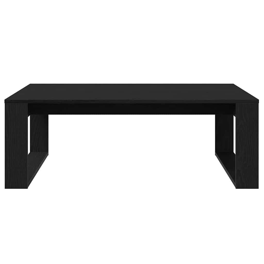 vidaXL Couchtisch Schwarz Eichen-Optik 100 x 100 x 35 cm Holzwerkstoff