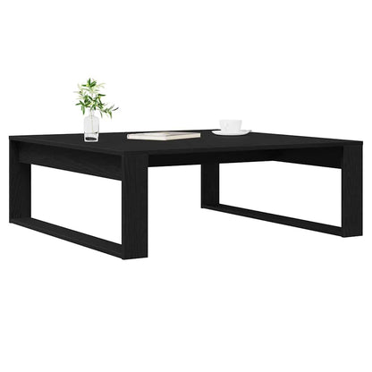 vidaXL Couchtisch Schwarz Eichen-Optik 100 x 100 x 35 cm Holzwerkstoff