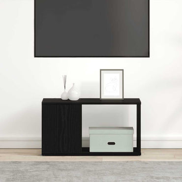 vidaXL TV-Schrank Schwarz Eichen-Optik 60x24x32 cm Holzwerkstoff