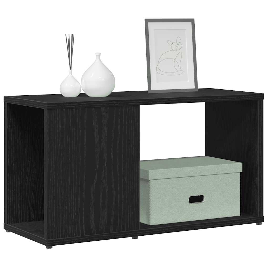 vidaXL TV-Schrank Schwarz Eichen-Optik 60x24x32 cm Holzwerkstoff