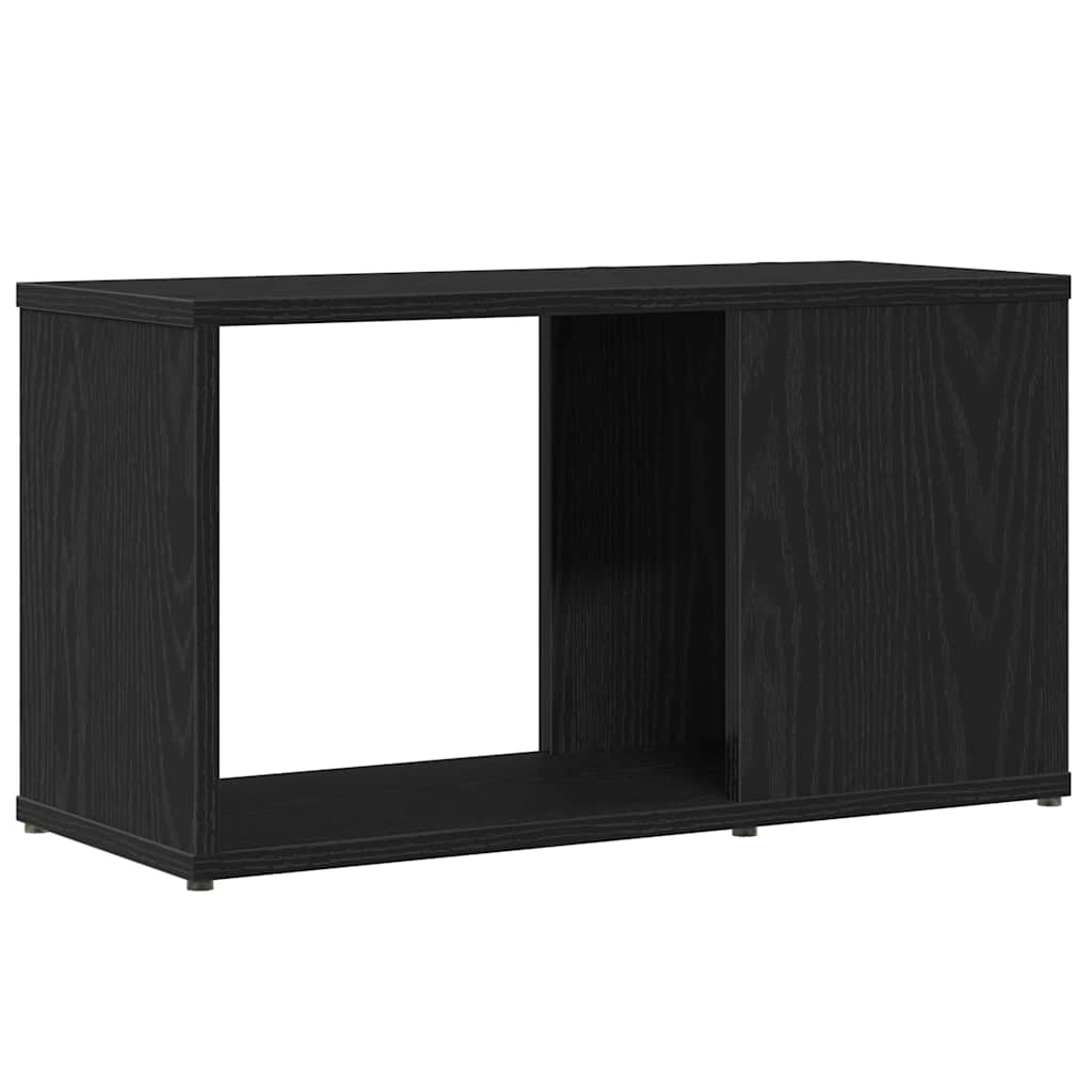 vidaXL TV-Schrank Schwarz Eichen-Optik 60x24x32 cm Holzwerkstoff