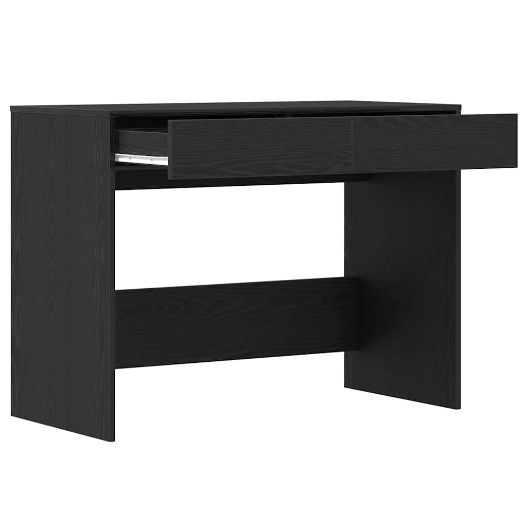 vidaXL Schreibtisch Schwarz Eichen-Optik 101x50x76,5 cm Holzwerkstoff