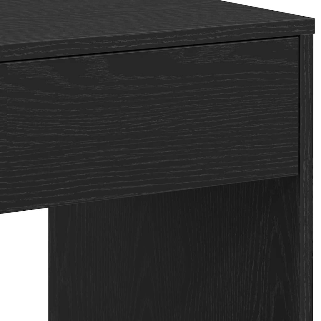 vidaXL Schreibtisch Schwarz Eichen-Optik 101x50x76,5 cm Holzwerkstoff