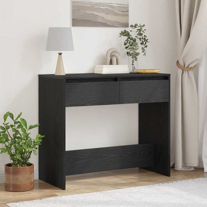 vidaXL Konsolentisch Schwarz Eichen-Optik 89x41x76,5 cm Holzwerkstoff