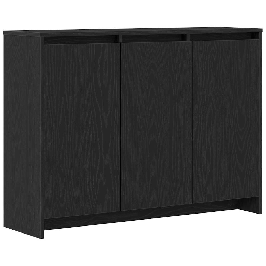 Sideboard Schwarz 102 x 29,5 x 75 cm Holzwerkstoff