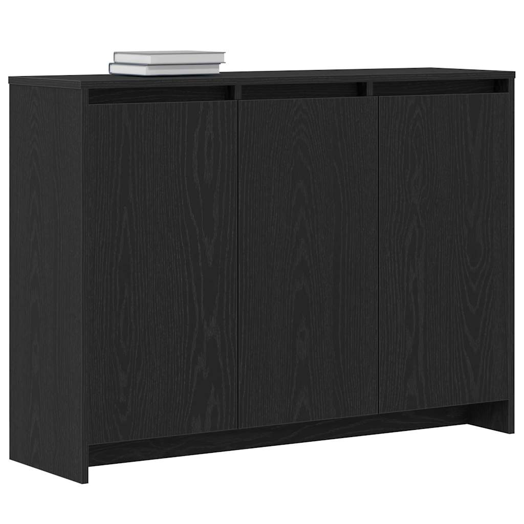 Sideboard Schwarz 102 x 29,5 x 75 cm Holzwerkstoff