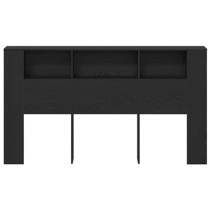 vidaXL Kopfteil Schrank Schwarz Eichen-Optik 180 x 18.5 x 102.5 cm