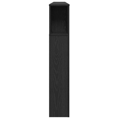 vidaXL Kopfteil Schrank Schwarz Eichen-Optik 180 x 18.5 x 102.5 cm