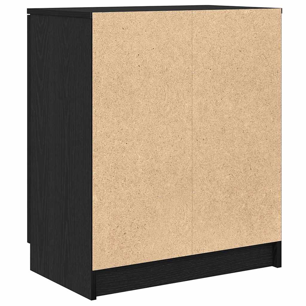 vidaXL Schuhschrank Schwarz Eichen-Optik 59 x 35 x 70 cm Holzwerkstoff