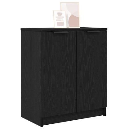 vidaXL Schuhschrank Schwarz Eichen-Optik 59 x 35 x 70 cm Holzwerkstoff