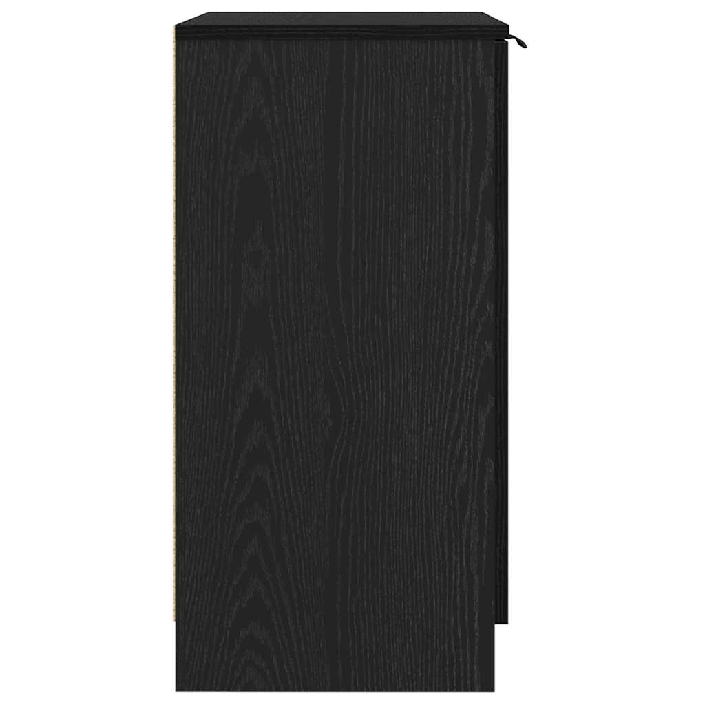 vidaXL Schuhschrank Schwarz Eichen-Optik 59 x 35 x 70 cm Holzwerkstoff