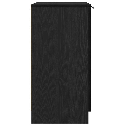 vidaXL Schuhschrank Schwarz Eichen-Optik 59 x 35 x 70 cm Holzwerkstoff
