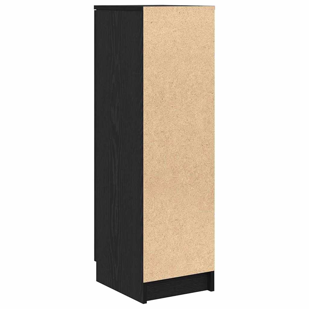 vidaXL Schuhschrank mit Regal Schwarz Eichen-Optik 29,5 x 35 x 101 cm