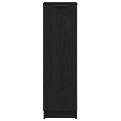 vidaXL Schuhschrank mit Regal Schwarz Eichen-Optik 29,5 x 35 x 101 cm
