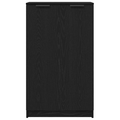 Schuhschrank mit Regal Schwarz Eichen-Optik 59 x 35 x 100 cm