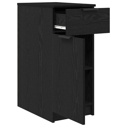 vidaXL Büroschrank Schwarz Eichen-Optik 33 x 50 x 75 cm Holzwerkstoff