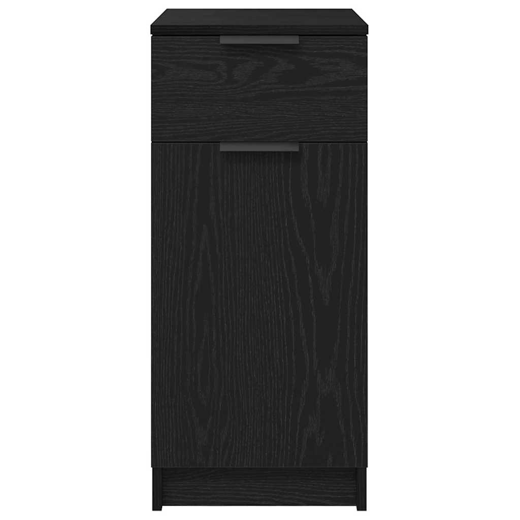 vidaXL Büroschrank Schwarz Eichen-Optik 33 x 50 x 75 cm Holzwerkstoff