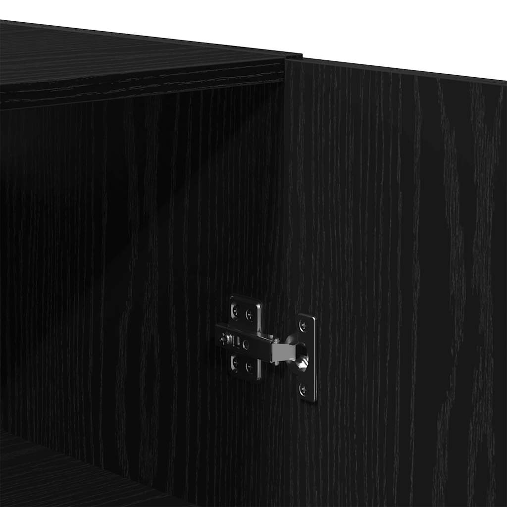 vidaXL Wandschrank Schwarze Eiche 60 x 31 x 60 cm Holzwerkstoff
