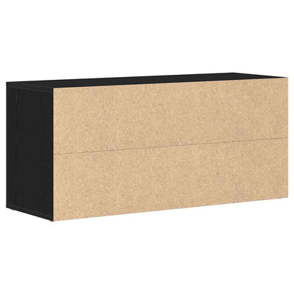 Schuhbank Schwarze Eiche 100 x 35 x 45 cm Holzwerkstoff