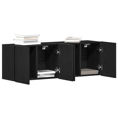 vidaXL TV-Schränke 2 Stk. Schwarze Eiche 120 x 30 x 41 cm Holzwerkstoff