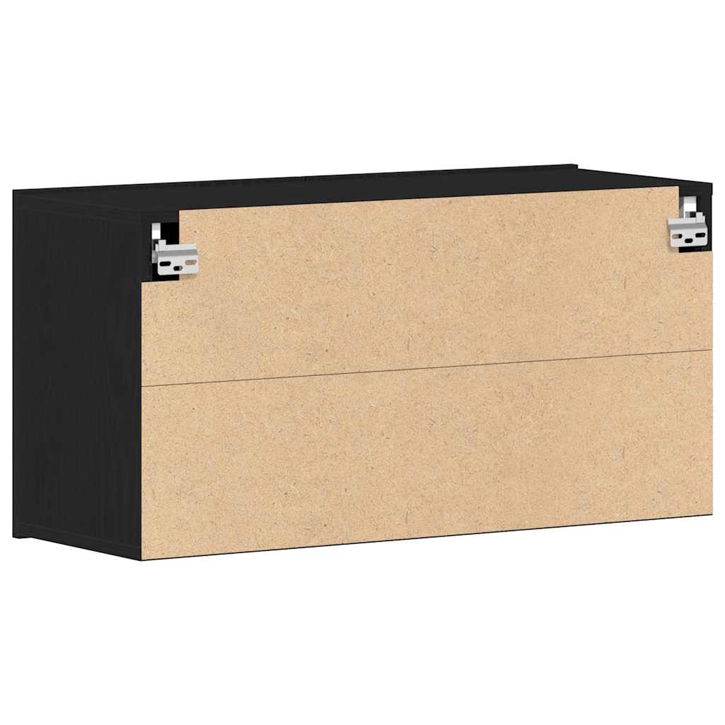 TV-Schrank Schwarze Eiche 80 x 30 x 41 cm Holzwerkstoff