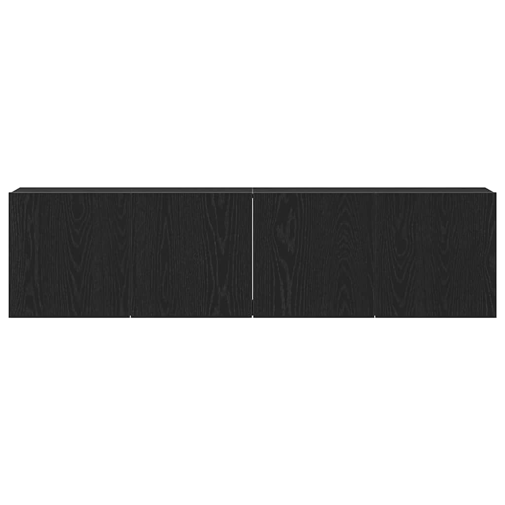 vidaXL TV-Schränke 2 Stk. Schwarze Eiche 160 x 30 x 41 cm Holzwerkstoff
