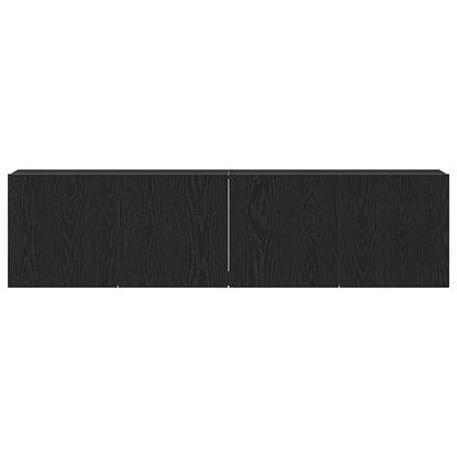vidaXL TV-Schränke 2 Stk. Schwarze Eiche 160 x 30 x 41 cm Holzwerkstoff