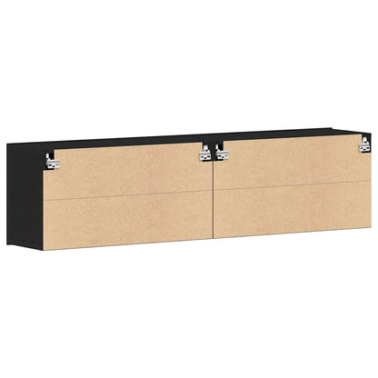vidaXL TV-Schränke 2 Stk. Schwarze Eiche 160 x 30 x 41 cm Holzwerkstoff