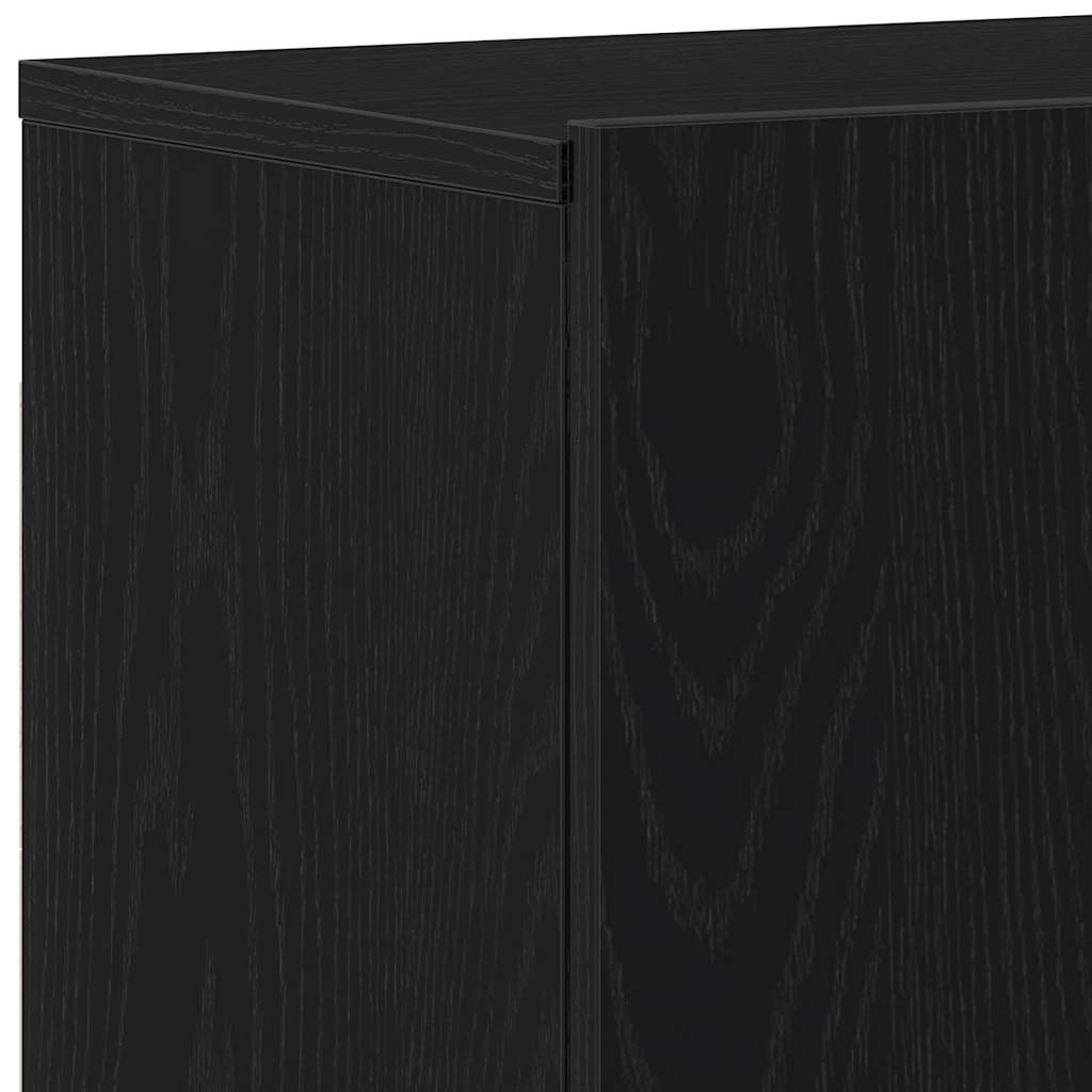 vidaXL TV-Schränke 2 Stk. Schwarze Eiche 160 x 30 x 41 cm Holzwerkstoff