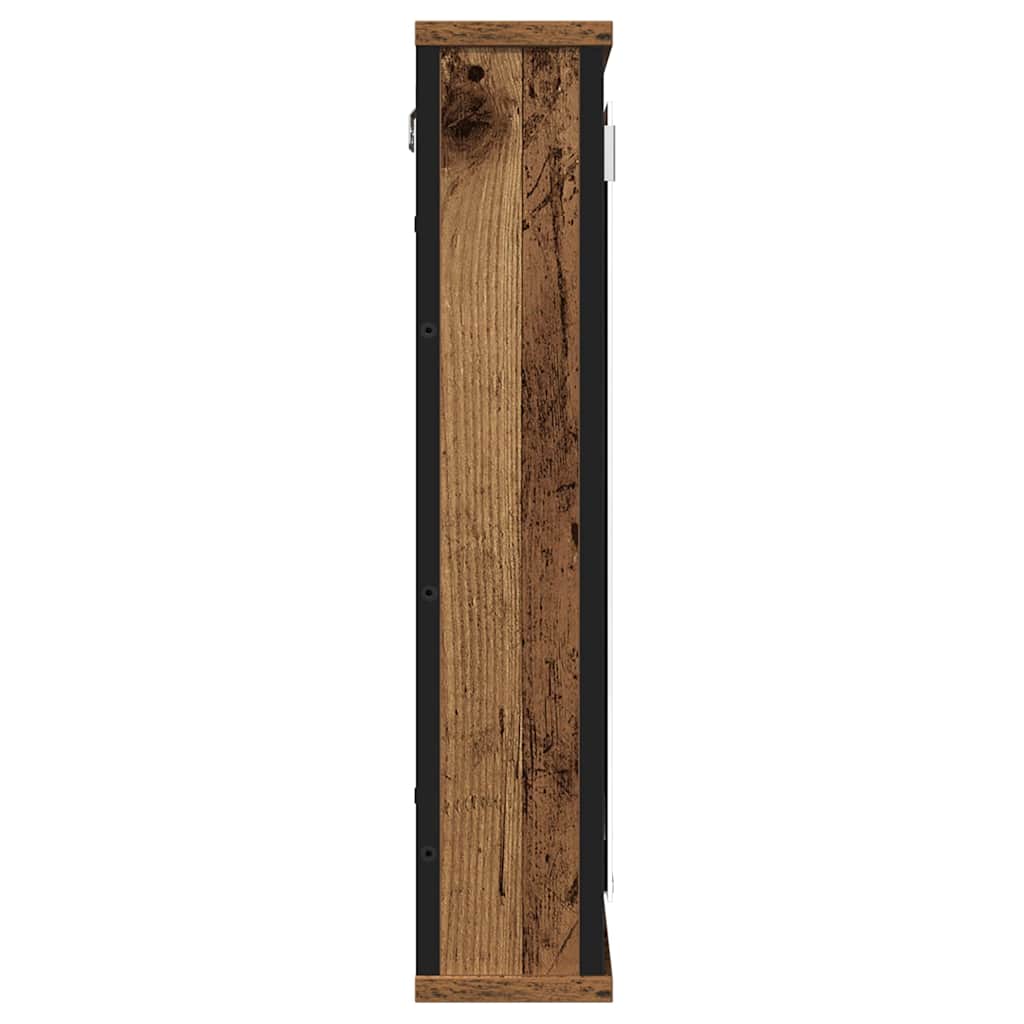 vidaXL Bad-Spiegelschrank Altholz-Optik 42x12x60 cm Holzwerkstoff