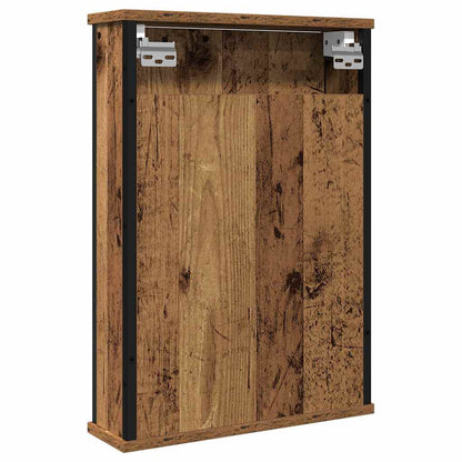 vidaXL Bad-Spiegelschrank Altholz-Optik 42x12x60 cm Holzwerkstoff