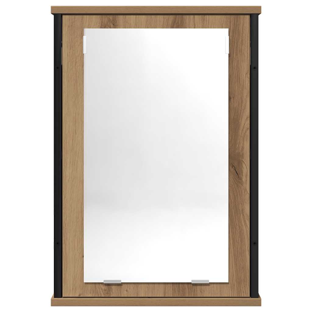 vidaXL Bad-Spiegelschrank Artisan-Eiche 42x12x60 cm Holzwerkstoff