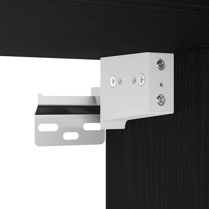 vidaXL Bad-Spiegelschrank Schwarz Eiche-Optik 42x12x60cm Holzwerkstoff