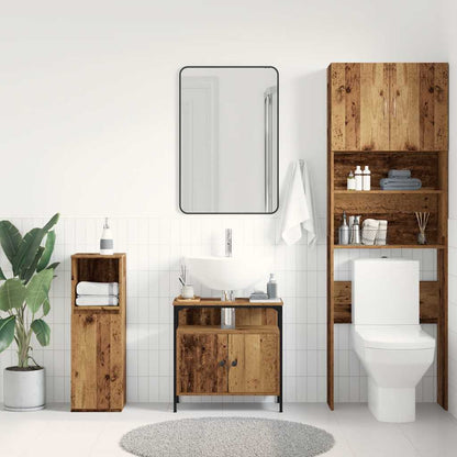vidaXL Waschbeckenunterschrank Altholz-Optik 60x30x60 cm Holzwerkstoff