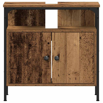 vidaXL Waschbeckenunterschrank Altholz-Optik 60x30x60 cm Holzwerkstoff
